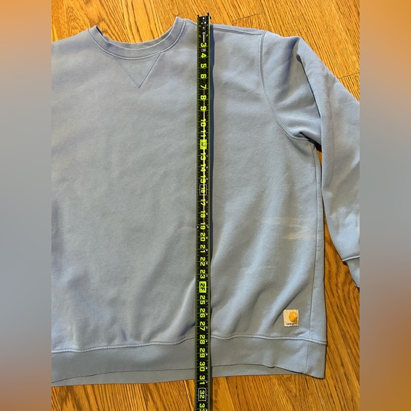 Carhartt Blue‎ Crewneck Sweater Classic Casual Design 3XL Loose Fit Working Man - Picture 2 of 7